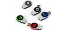 Swivel Lighting Logo Flash Drive