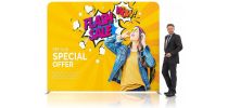 3m Straight Tension Fabric Display Wall