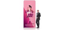 1.5m x 3m Straight Tension Fabric Display Wall