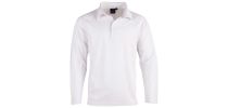 Kids Cricket Long Sleeve Polo