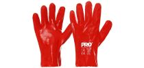 27cm Red Single Dipped PVC Gloves