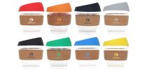 8 OZ Reusable Glass Coffee Cup with Cork Band