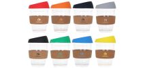 12 OZ Reuasble Glass Coffee Cup with Cork Band