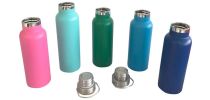 600ml Double Wall Vacuum Bottle with Bamboo Lid