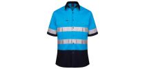 2 Tone Open Front Shirt S/S 3Mtape