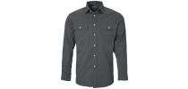 Men's Pilbara Open Front L/S Shirt