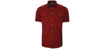 Mens Pilbara Open Front S/S Shirt