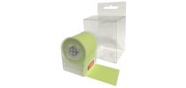 Unprinted roll notes in printed dispenser