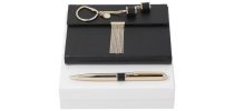 Set Nina Ricci Noir (ballpoint Pen, Note Pad A6 & Key Ring)