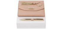 Set Nina Ricci Pink (Premium ballpoint Pen, Note Pad A6 & Key Ring)