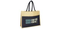 Heavyweight Contrast Eco Jute Bag