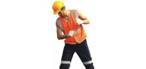 Unisex Adults Hi-Vis Vest With Crossing Tape