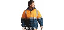 Unisex Adults Hi-Vis Polar Fleece Lined Jacket With Reflective Tape