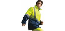 Unisex Adults Hi-Vis Mesh Lining Jacket With Reflective Tape