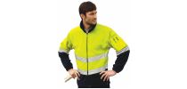 Unisex Adults Hi-Vis Full Zip Polar Fleece With reflective tape