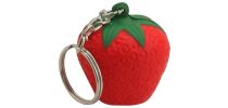Stress Strawberry Key Ring