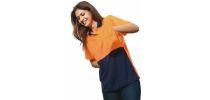 Ladies Hi-Vis S/S Safety Polo