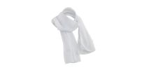 100% White Chiffon Scarf