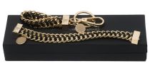 Set Star Black (key Ring & Bracelet)