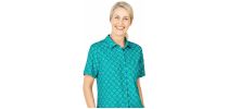Womens Florence Daisy Print Short Sleeve Shirt