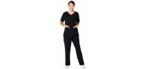 Womens Avery Tailored Fit Round Neck Scrub Top