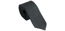 Silk Tie Uomo Dark Grey