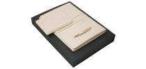 Set Sienna Nude & Gold (ballpoint Pen, Note Pad A6 & Case)