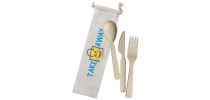 Wheat Straw Utensils In Bag