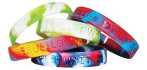 Multi-Coloured Debossed Wristbands