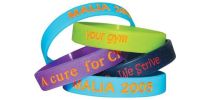 Debossed Silicone Wristbands with Colour Infill
