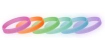 Debossed Glow In The Dark Wristbands