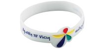 Debossed Silicone Wristbands with Custom Shape
