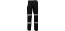Mens Reflective Stretch Canvas Cargo Pant