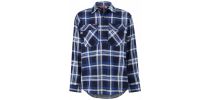 Mens Core Long Sleeve Closed Front Check Flannel Shirt