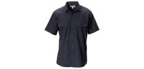 Mens Foundations Poly Cotton Permanent Press Short Sleeve Shirt