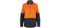 Womens Long Sleeve Hi Vis 2  Tone Vented Shirt