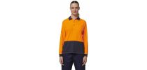Womens Long Sleeve Hi Vis Polo