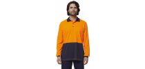 Mens Long Sleeve Hi Vis Polo