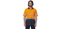 Mens Short Sleeve Hi Vis Taped Polo