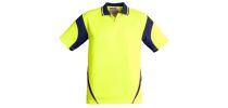 Mens Hi Vis Aztec Polo - Short Sleeve