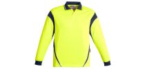 Mens Hi Vis Aztec Polo - Long Sleeve