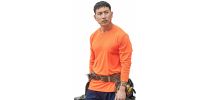 Mens Hi Vis Long Sleeve Tee