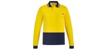 Mens Hi Vis Cotton L/S Polo