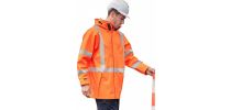 Mens Hi Vis X Back Heavy Duty Waterproof Jacket