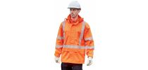 Mens Hi Vis X Back Ultralite Waterproof Jacket