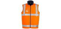 Mens Hi Vis Lightweight Fleece Lined Vest
