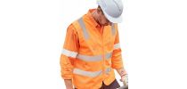 Unisex Hi Vis VIC Rail Zip Vest