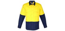 Mens Rugged Cooling Hi Vis Spliced Shirt