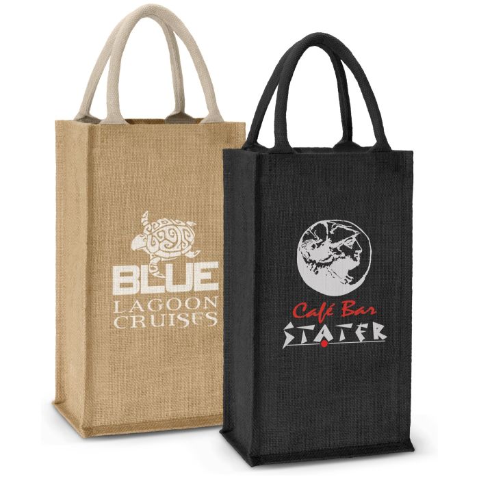 Donato Jute Double Wine Carrier