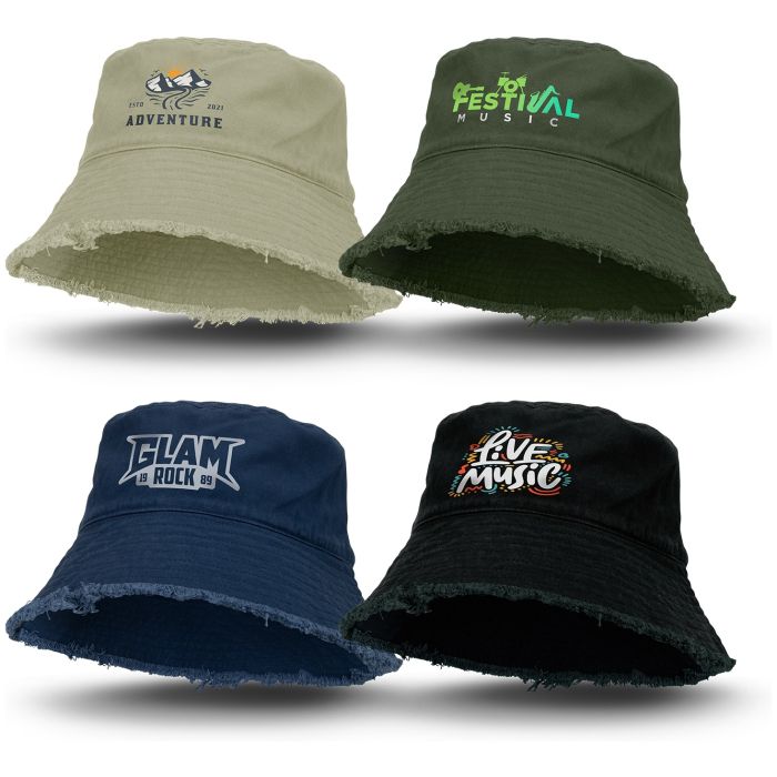 Raw Edge Bucket Hat